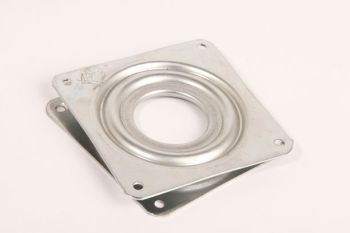 Turntable 80x80mm 360 degrees white galvanized 80kg