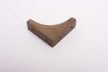 Furniture corner for furniture and chests bronze antique solid brass 53mm