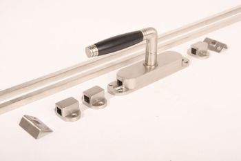 Turntable barrel - brushed nickel/ebony with rods