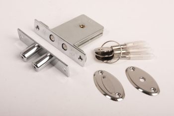 Mortise lock SKG* nickel 2 pcs.