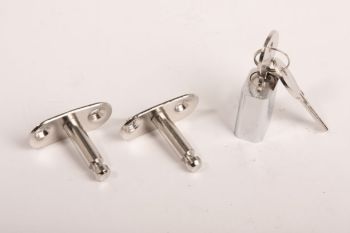 Cylinder lock for window dilatation rod nickel 7mm