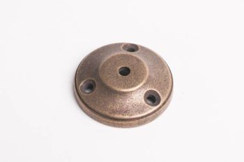 Backplate rosette round 38mm bronze antique, nickel or silver antique 4,2mm hole