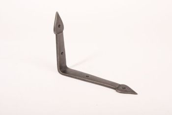 Angle bracket shelf rack thick cast 154x202mm tint or rust (each)