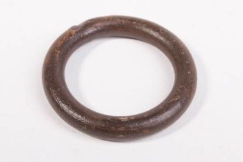 Thick iron ring rust, tin color or untreated iron 40mm - 6mm thick per 4 pieces