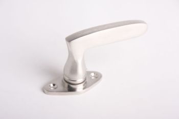 Window handle 85mm L handle brushed nickel 7mm