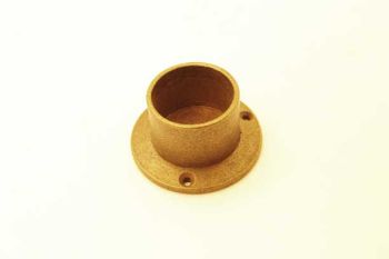 Support for tube round 30mm, 25mm or 20mm in the color bronze antique