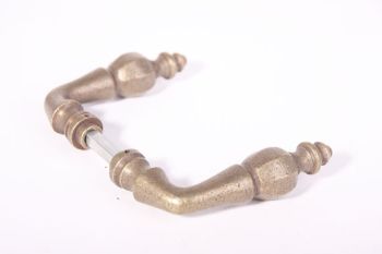 Door handle (pair) bronze antique