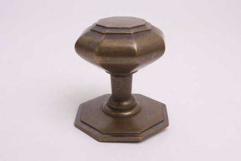 Classic front door knob bronze antique octagonal flat