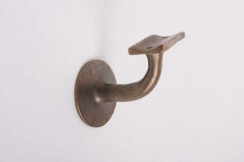 Bracket bronze antique with holder for round banister
