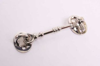 Cabin hook or wind hook shiny nickel 120mm expand length (135mm total)