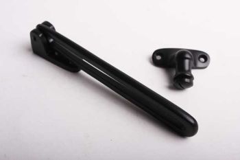 Window trap black on brass for swing window 125mm