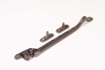 Window stay for pivot window 260mm cast iron gray - tin color - 8mm