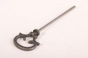 Window pin 5mm with silver antique handle 44mm