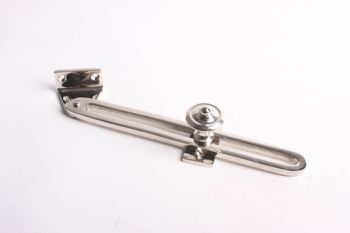 Window stay steplessly adjustable shiny nickel 180mm