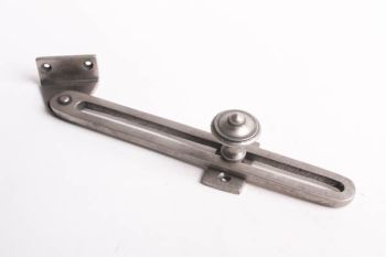 Window stay steplessly adjustable silver antique180mm