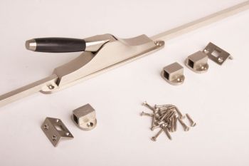 Pump pistol barrel model brushed nickel - 1930s window and door magnets with rods 2500mm