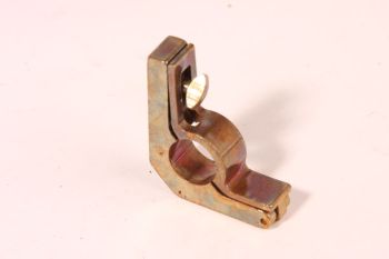 Stair rod holder folding eye 14mm bronze antique