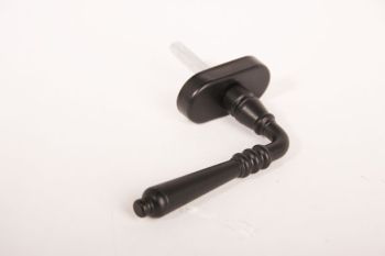 Tilt and turn window handle rural black cast iron
