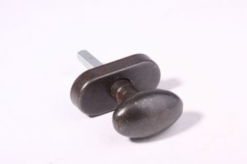Country window handle oval knob cast iron rust for tilt and turn window 51mm