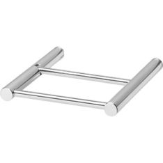 Toilet roll holder polished stainless steel flat model