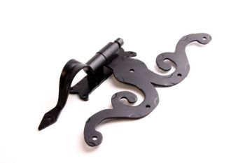 Thumb hinge black 325mm thumb hinge for gate or shutter