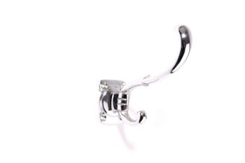 Classic coat hook 93mm shiny chrome or brushed nickel