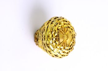 Woven knob brass coarse thread/tape 44mm