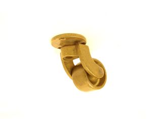 Castor bronze antique round 32mm/45mm with screw