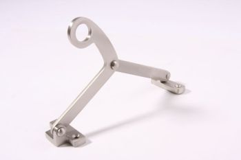Window stay for swing window 170mm brushed/matt nickel