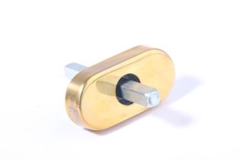 Tilt and turn mechanism polished brass