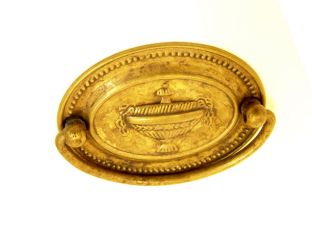 Classic handle for drawers bronze antique brass 57mm