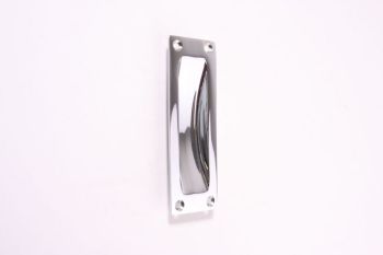Handle for sliding door thirties 120mm shiny nickel or chrome