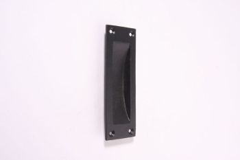Sliding door handle cast iron black 120mm
