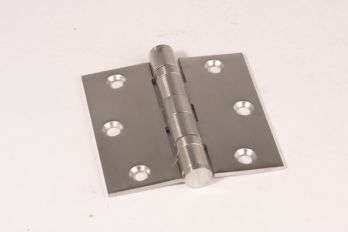 Hinge brushed stainless steel 76x76mm ball bearing with flat knob