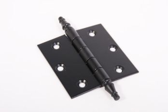 Hinge black 75x76mm with vase head plain black