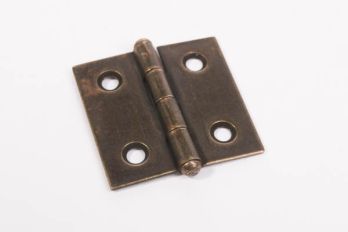 Hinge bronze antique made of iron square 30mm x 30mm