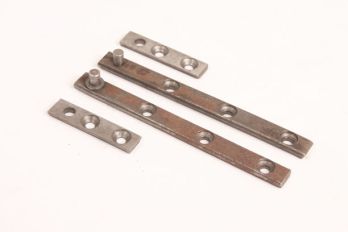 Speun hinge 9mm x 100mm plain iron set for 1 door