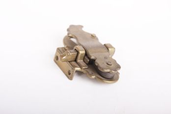 Lock classic overlay Right or Left 25mm bronze antique + key