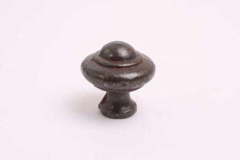 Knob rural cast iron rust round 26mm
