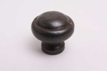 Knob for kitchen or furniture cast iron rust or tin color round 30mm