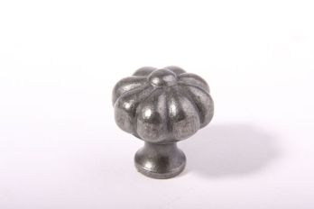 Knob for kitchen or furniture gray tin color 30mm crown shape