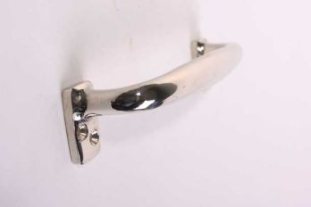 Window handle and furniture handle classic shiny nickel 120mm