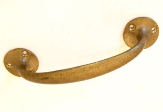 Handle bronze antique or brass polish screw-on 155mm