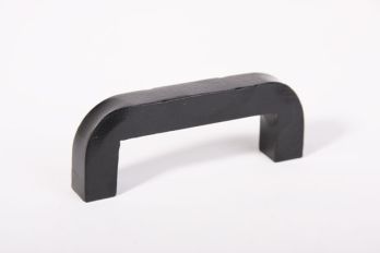 Handle square 16mm iron black, rust or tin color 96mm or 128mm rounded