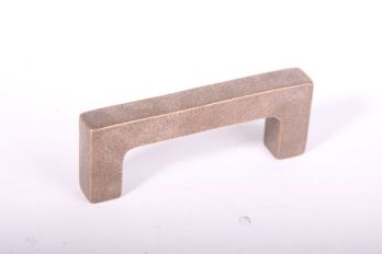 Handle square robust 16mm bronze antique 96mm