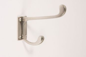 Coat hook brushed nickel - School hook