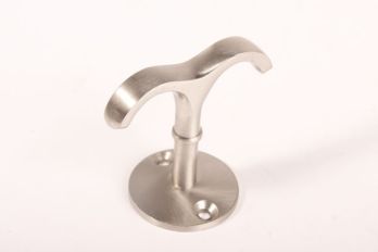 Ceiling hook with double hook 55mm brushed nickel fixed