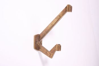 Coat hook Art Deco double coat and hat hook bronze antique 120mm