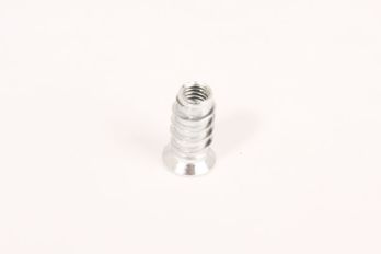Jam nut M6 x 20mm white zinc plated - screw-in nut per 10 pieces