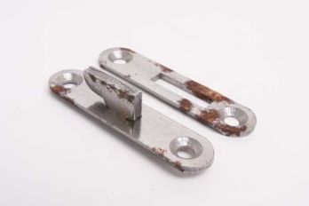 Bed hardware ledikant hook round corner blank iron 70mm set 8 parts zs